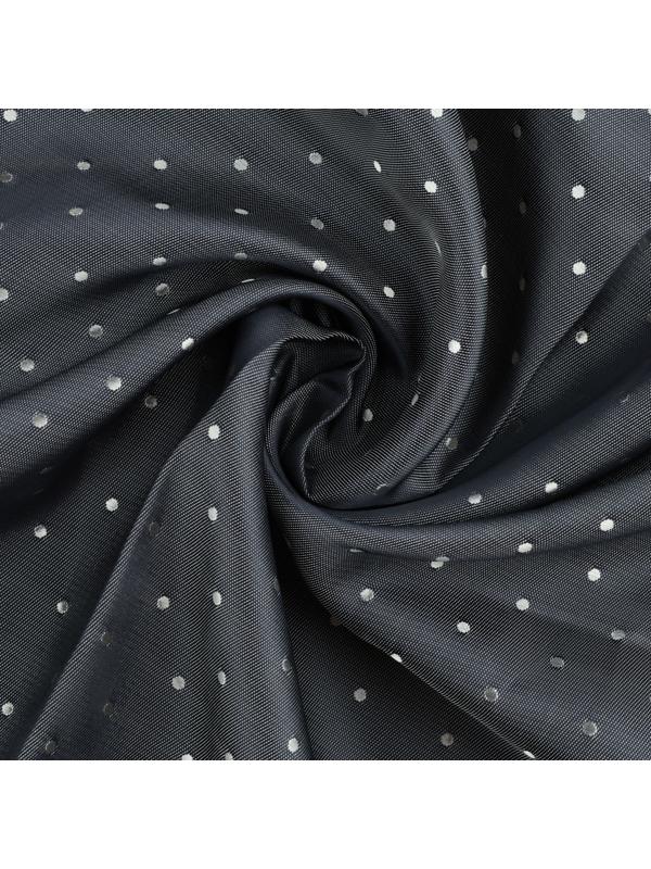 Ткань подкладочная «Горох», двусторонняя, 100 % вискоза, 1 × 1,4 м, цвет серый