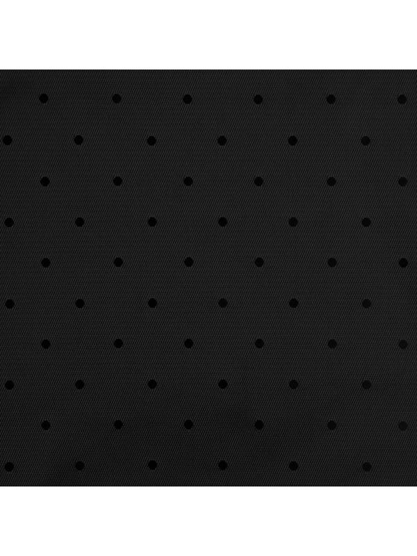 Ткань подкладочная «Горох», двусторонняя, 100 % вискоза, 1 × 1,4 м, цвет чёрный