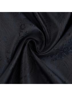 Ткань подкладочная «Огурцы», 100 % полиэстер, 1 × 1,4 м, цвет тёмно-синий