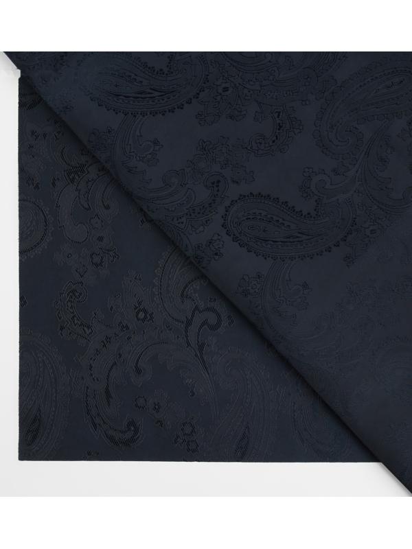 Ткань подкладочная «Огурцы», 100 % полиэстер, 1 × 1,4 м, цвет тёмно-синий