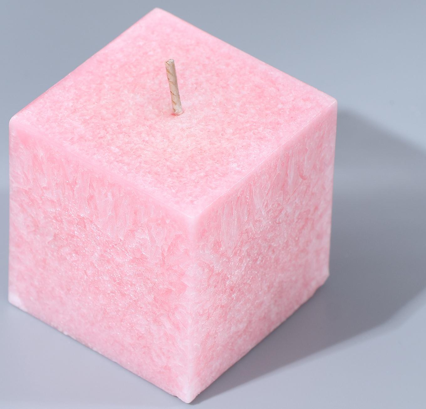Свеча интерьерная For comfort, розовая, 5 х 5 см