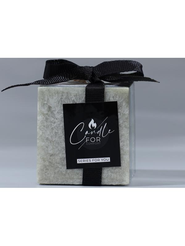 Свеча интерьерная For comfort, серая, 5 х 5 см