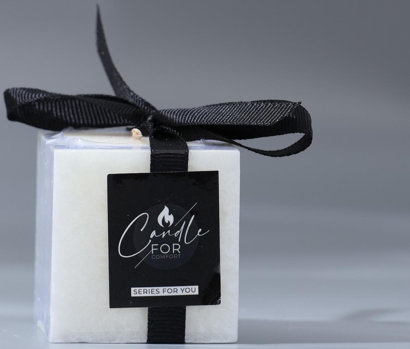 Свеча интерьерная For comfort, белая, 5 х 5 см