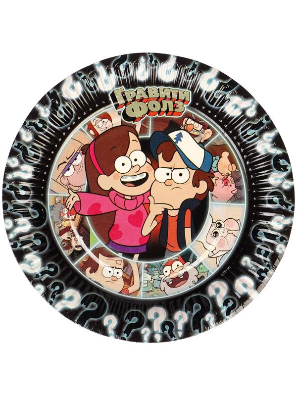 Тарелка бумажная, 18 см, 