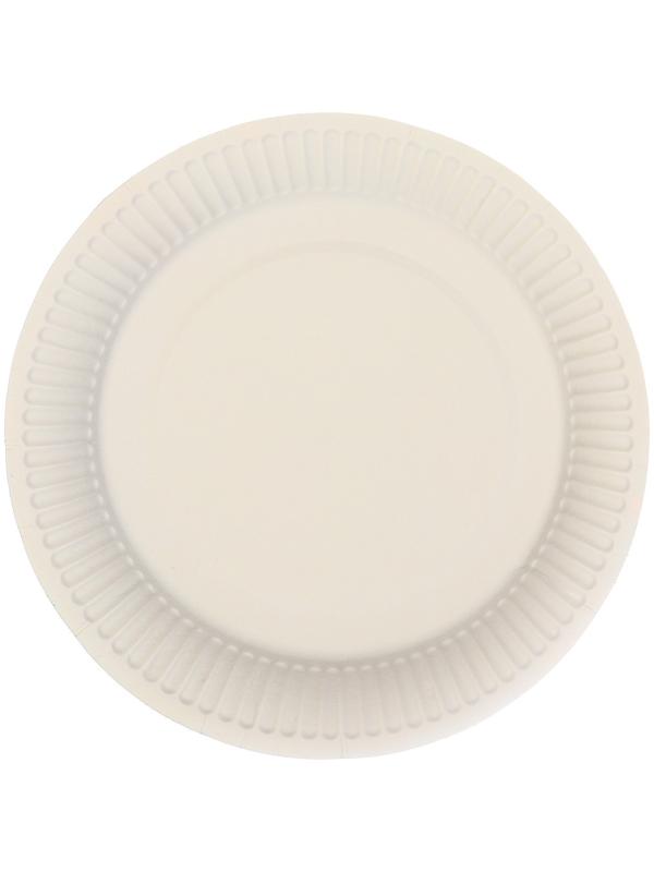 Тарелка бумажная, 18 см, 