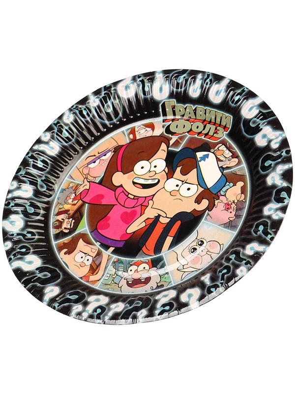 Тарелка бумажная, 18 см, 