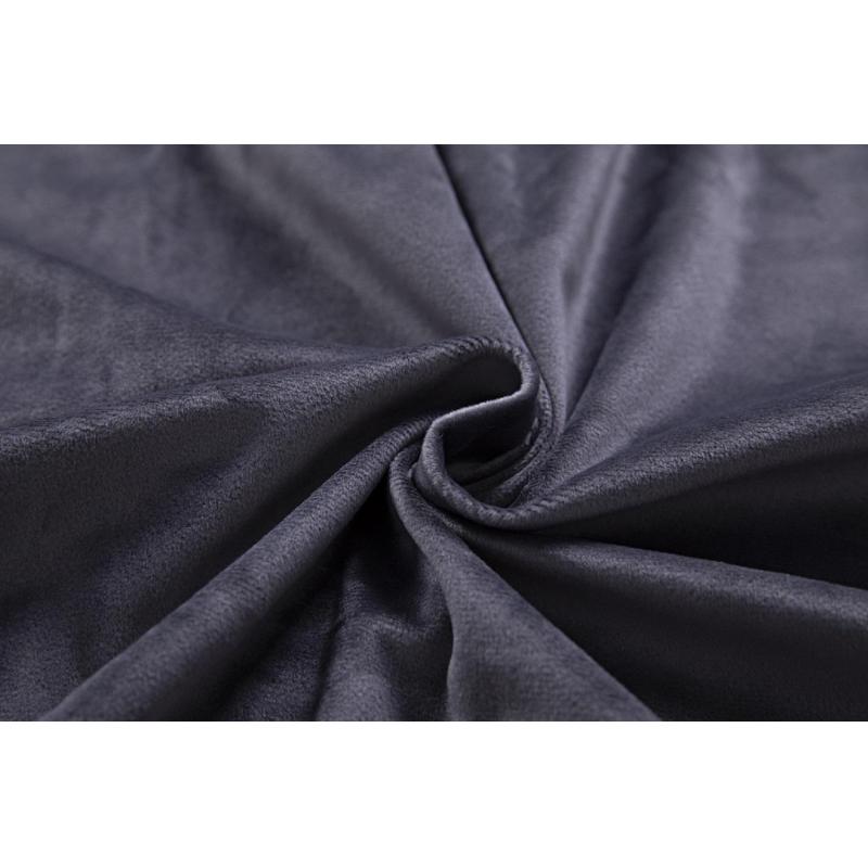 Комплект штор HOLLAND ВЕЛЬВЕТ 200х270см однотонный темно серый 2шт, 6187911