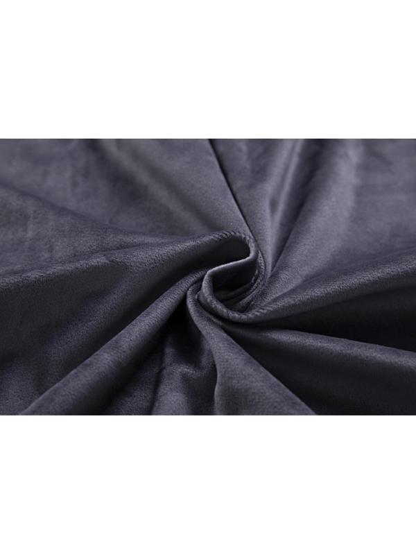 Комплект штор HOLLAND ВЕЛЬВЕТ 200х270см однотонный темно серый 2шт, 6187911