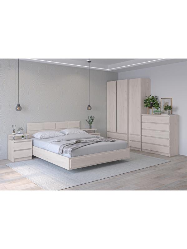 Шкаф двухстворчатый 900х530х2100 крафт белый