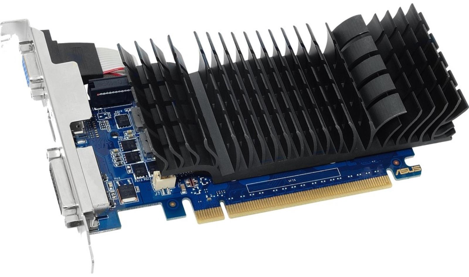 Видеокарта ASUS GEFORCE  GT730-SL-2GD5-BRK, 2 Гб, 64bit, GDDR5, DVI, HDMI, VGA