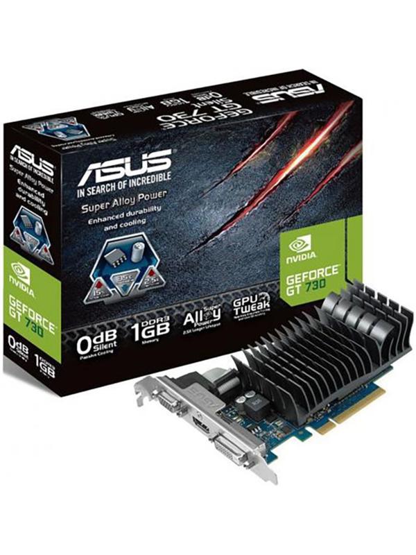 Видеокарта ASUS GEFORCE  GT730-SL-2GD5-BRK, 2 Гб, 64bit, GDDR5, DVI, HDMI, VGA