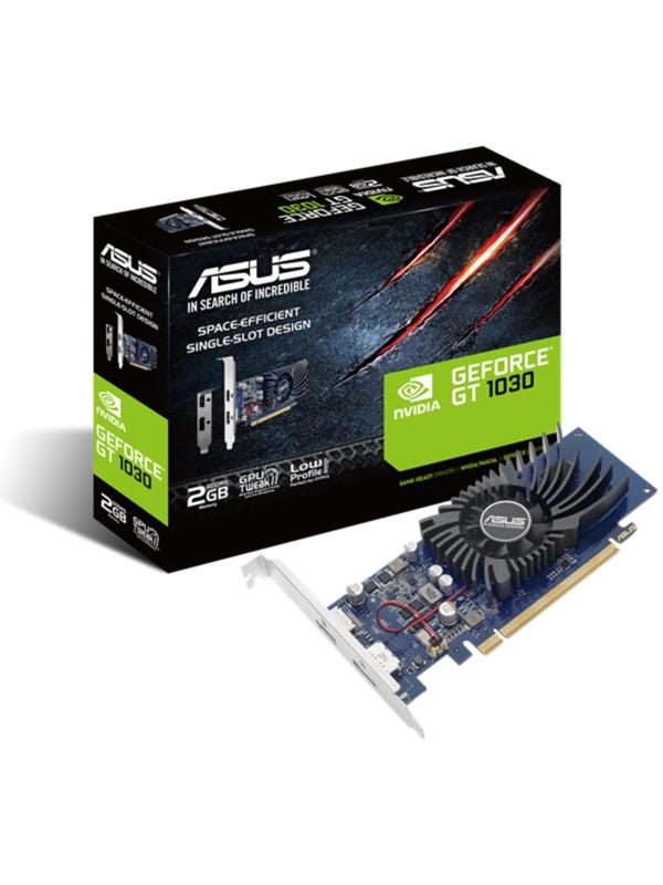 Видеокарта ASUS GEFORCE GT1030-2G-BRK, 2 Гб, 64bit, GDDR5, HDMI, DP
