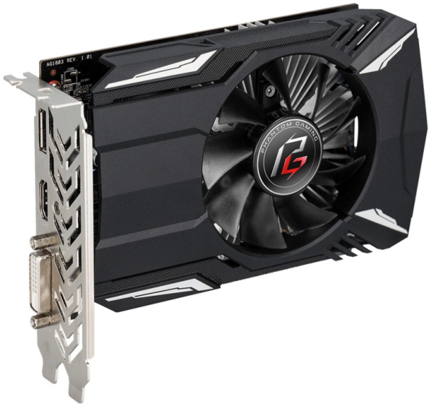 Видеокарта RADEON ASRock 550 Phantom Gaming , 2 Гб, 64bit, GDDR5, DVI, HDMI, DP