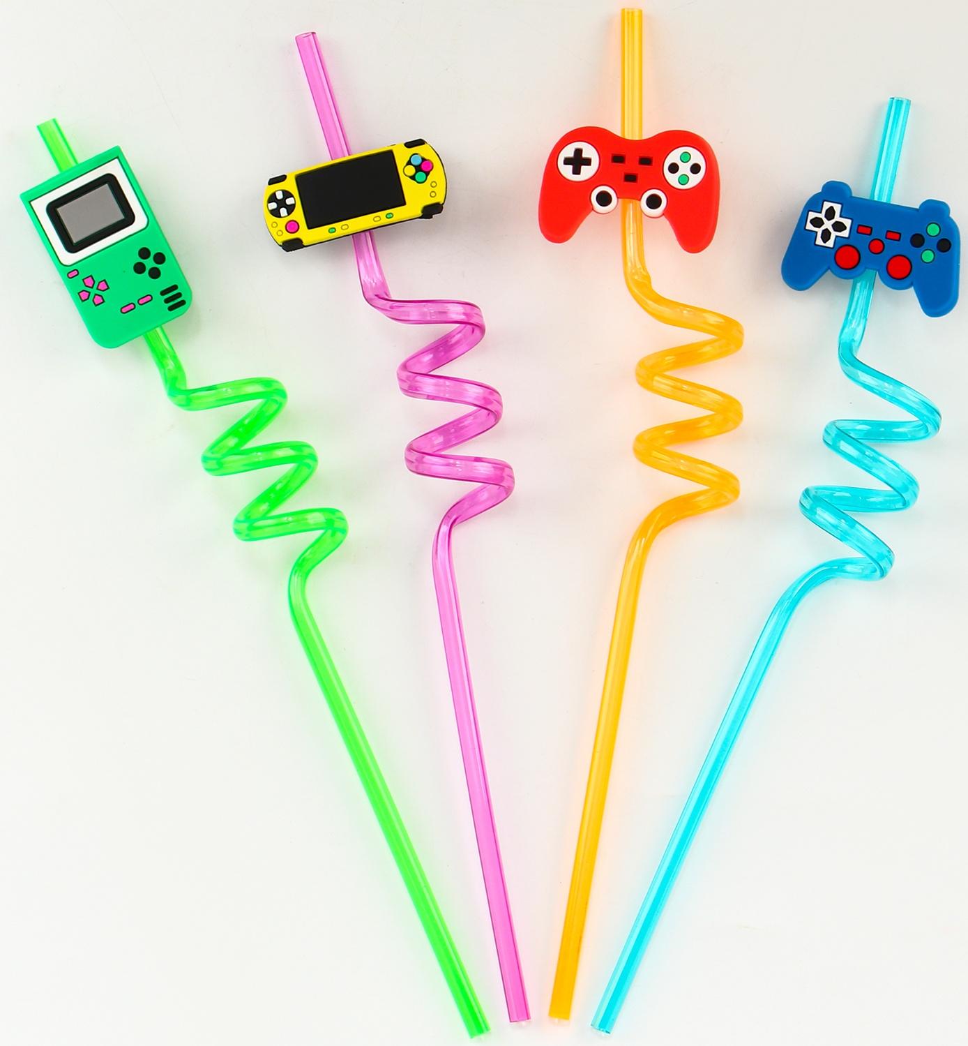 Трубочки для коктейля «Игра», набор 4 шт.