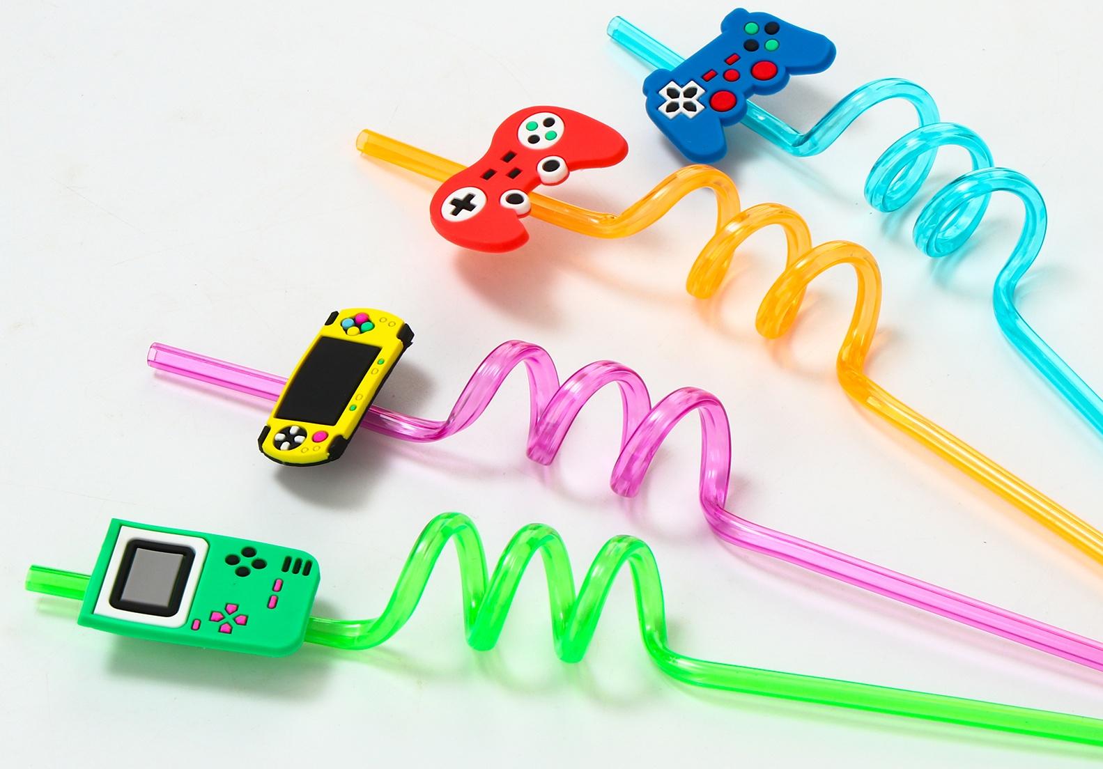 Трубочки для коктейля «Игра», набор 4 шт.