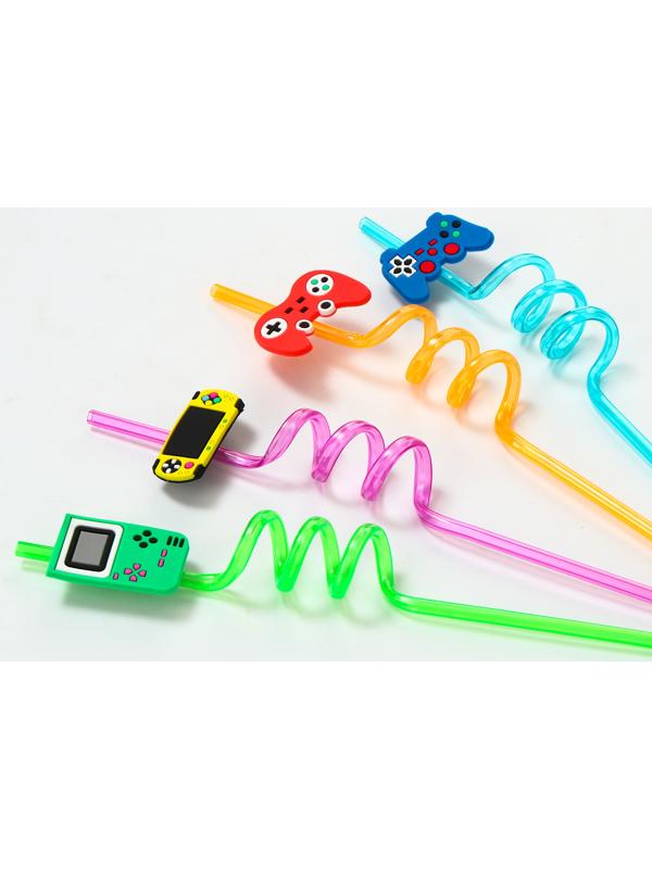 Трубочки для коктейля «Игра», набор 4 шт.