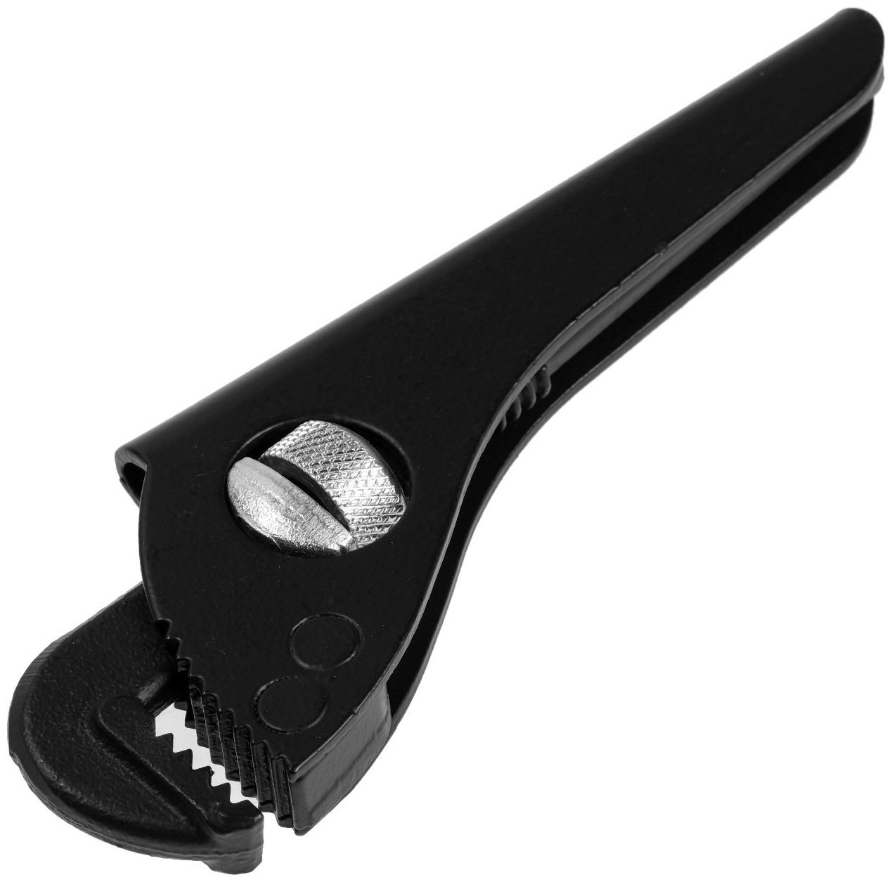 Ключ трубный ТУНДРА, 45 сталь, увеличенное раскрытие до 40 мм, 175 мм