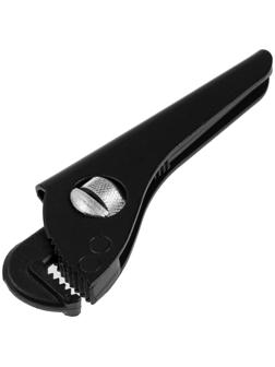 Ключ трубный ТУНДРА, 45 сталь, увеличенное раскрытие до 40 мм, 175 мм