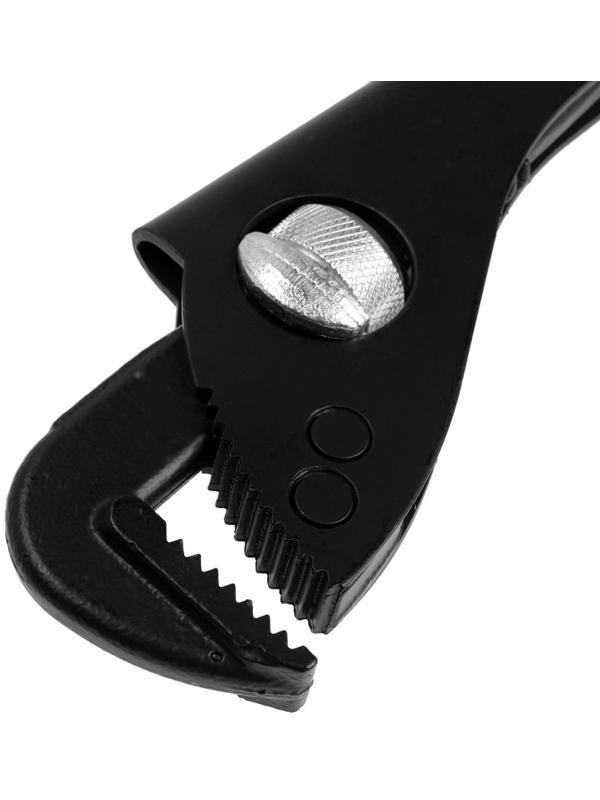 Ключ трубный ТУНДРА, 45 сталь, увеличенное раскрытие до 45 мм, 225 мм