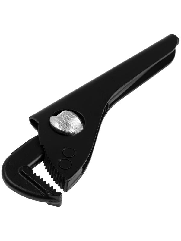 Ключ трубный ТУНДРА, 45 сталь, увеличенное раскрытие до 45 мм, 225 мм