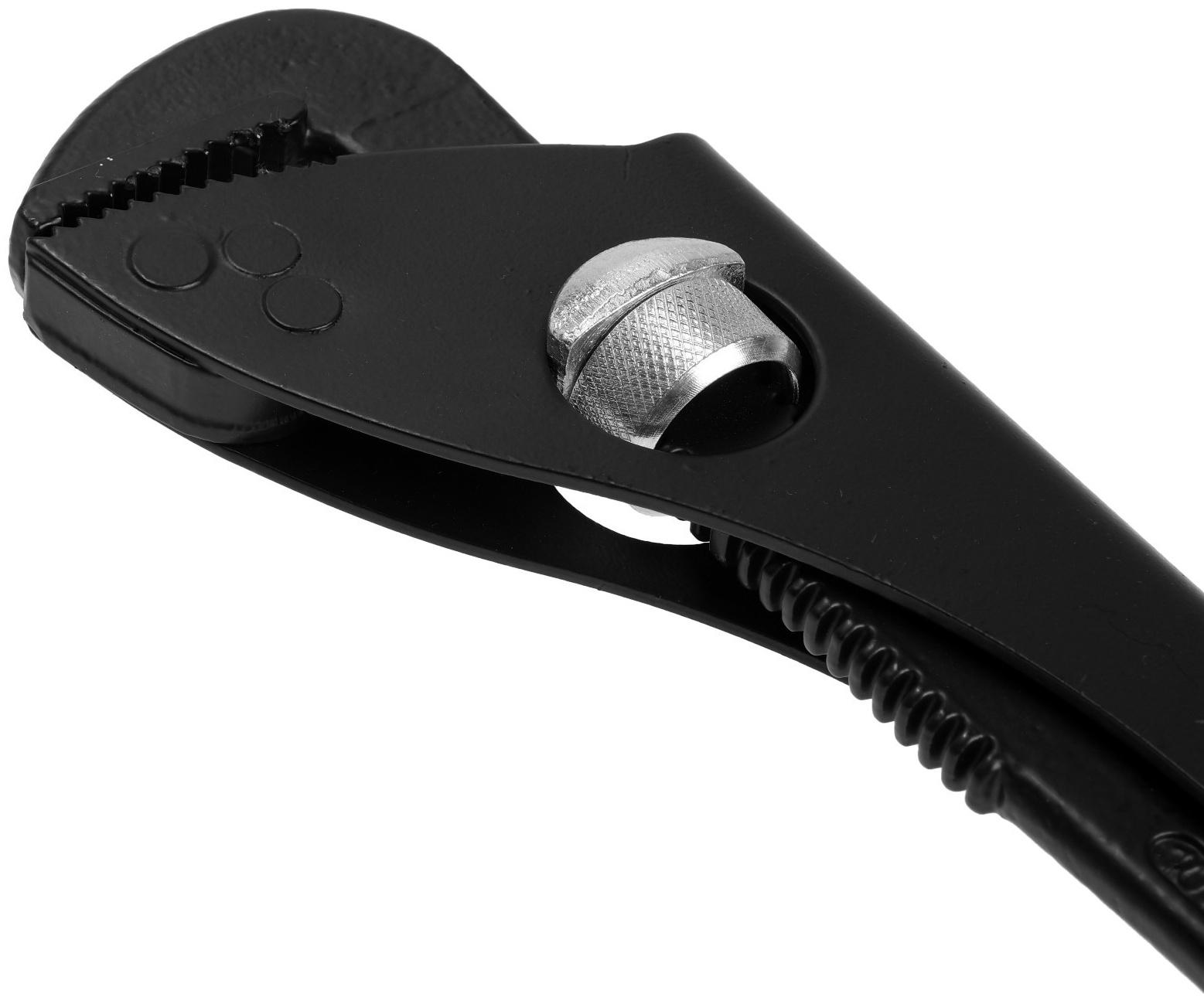 Ключ трубный ТУНДРА, 45 сталь, увеличенное раскрытие до 50 мм, 260 мм