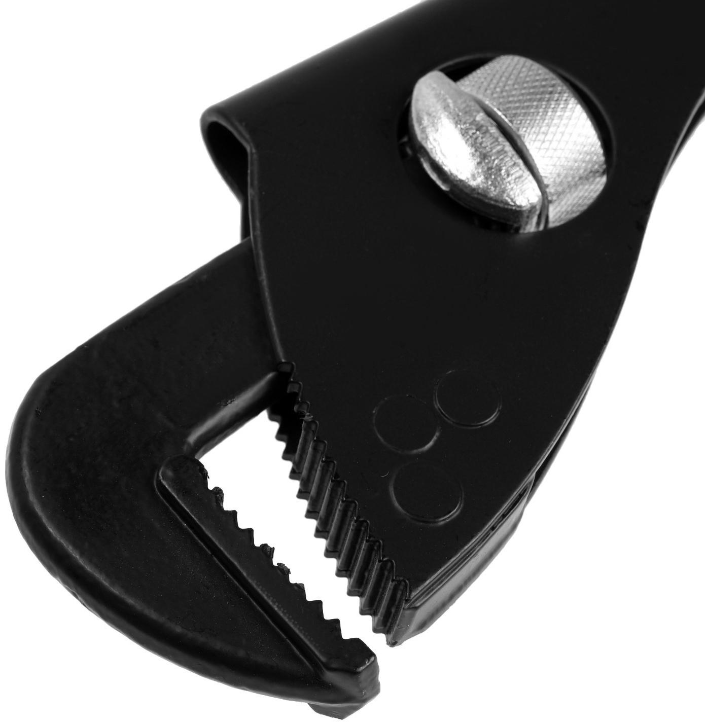 Ключ трубный ТУНДРА, 45 сталь, увеличенное раскрытие до 50 мм, 260 мм