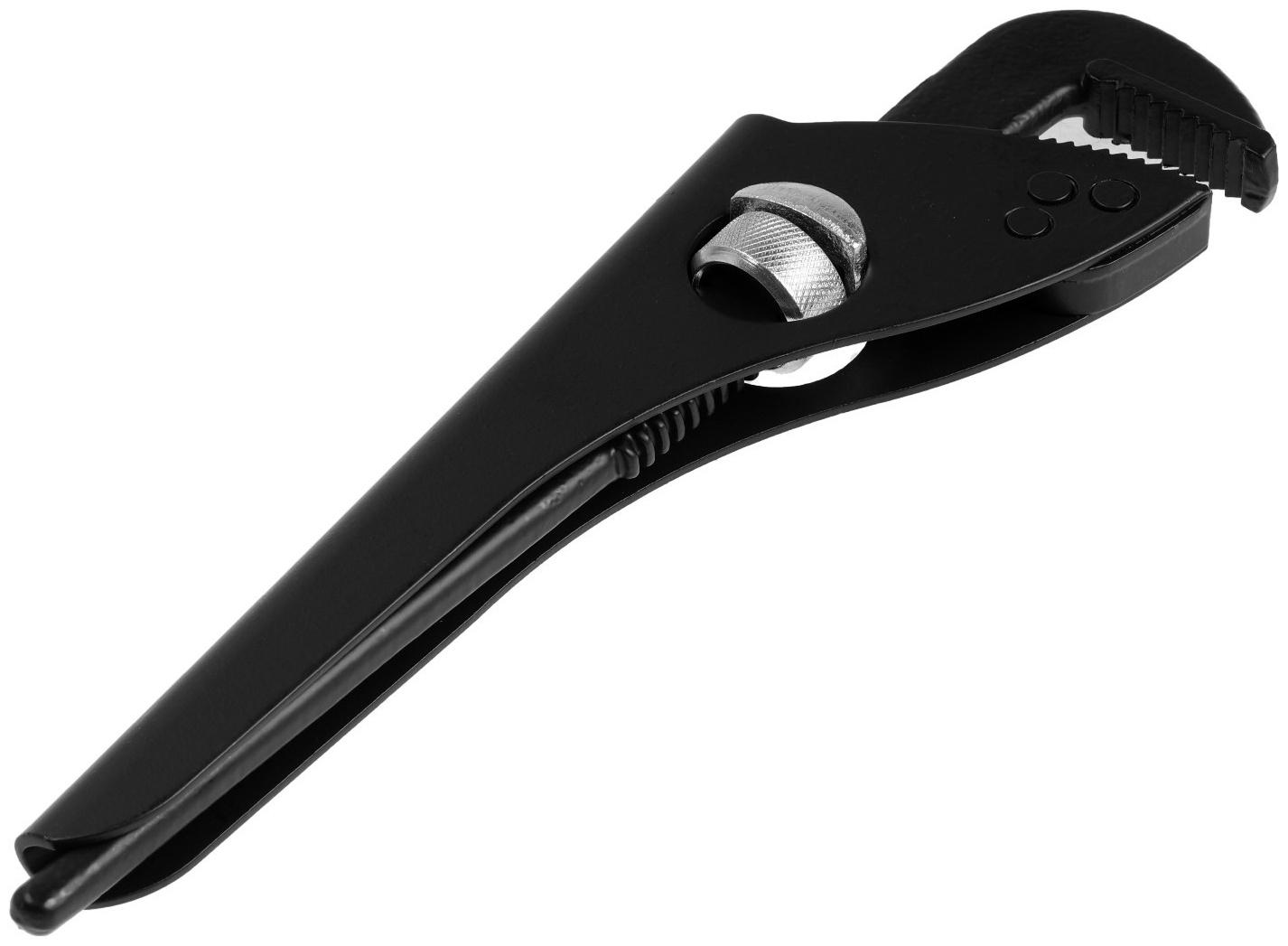 Ключ трубный ТУНДРА, 45 сталь, увеличенное раскрытие до 50 мм, 260 мм