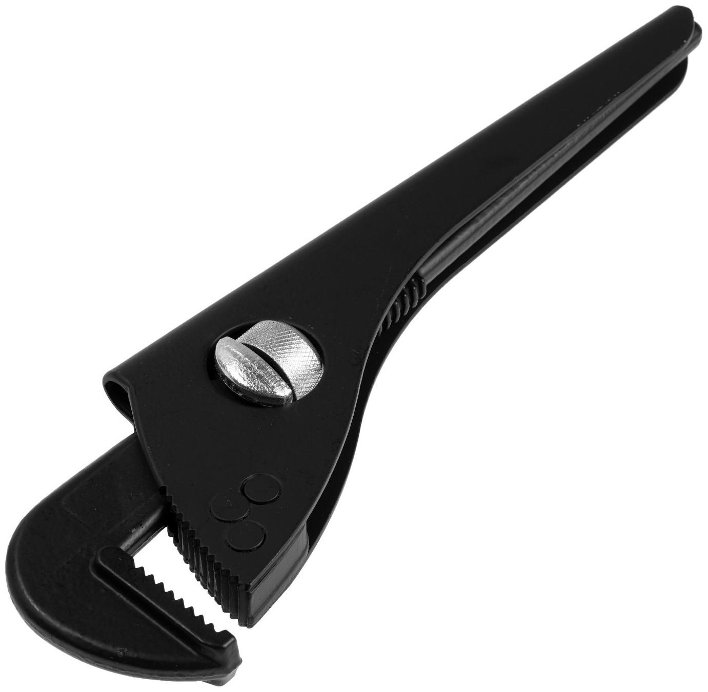 Ключ трубный ТУНДРА, 45 сталь, увеличенное раскрытие до 65 мм, 300 мм