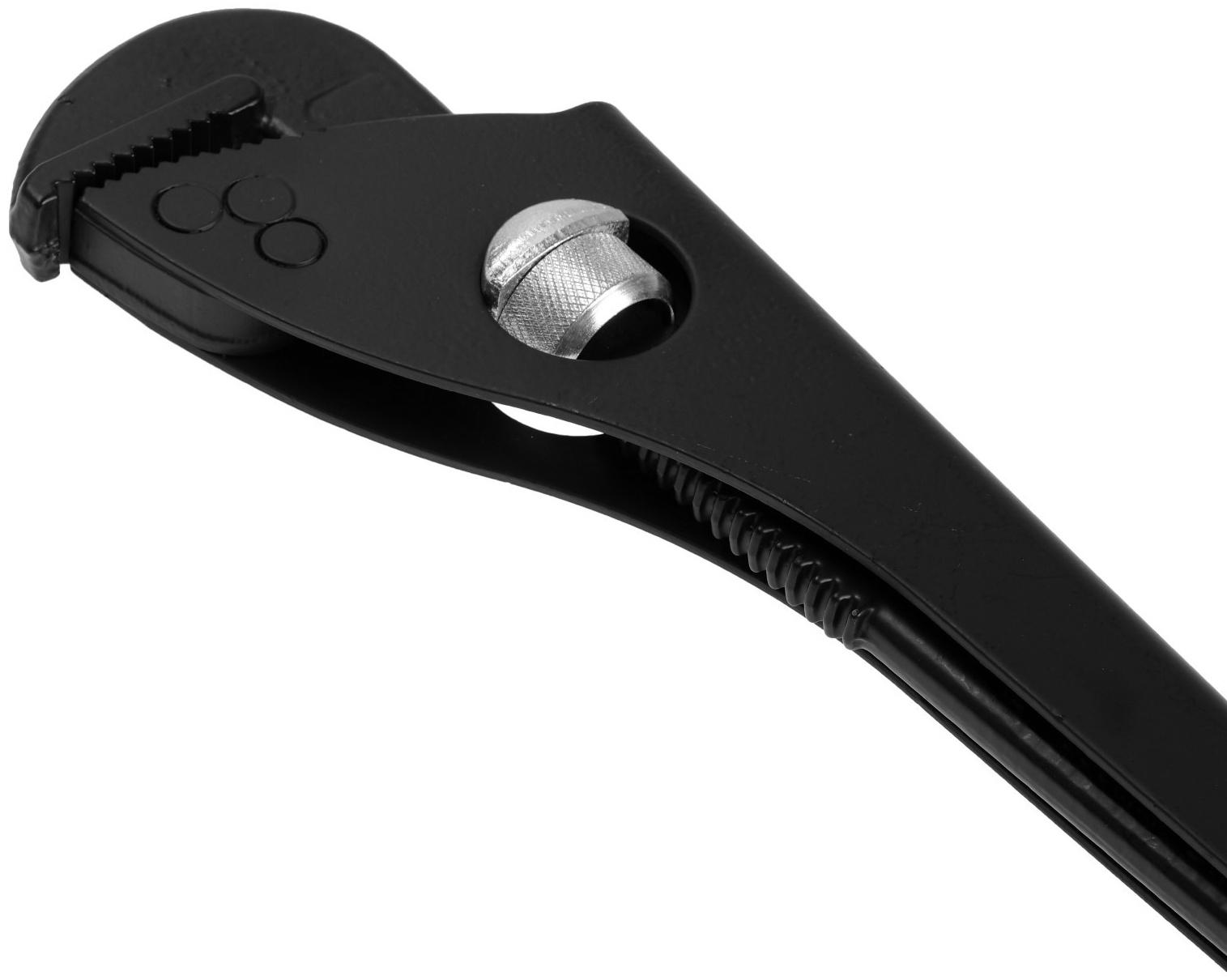 Ключ трубный ТУНДРА, 45 сталь, увеличенное раскрытие до 65 мм, 300 мм