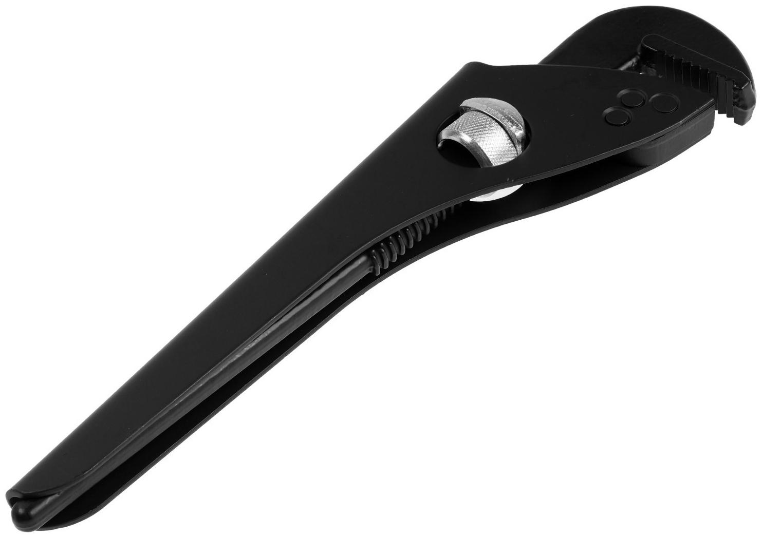 Ключ трубный ТУНДРА, 45 сталь, увеличенное раскрытие до 65 мм, 300 мм