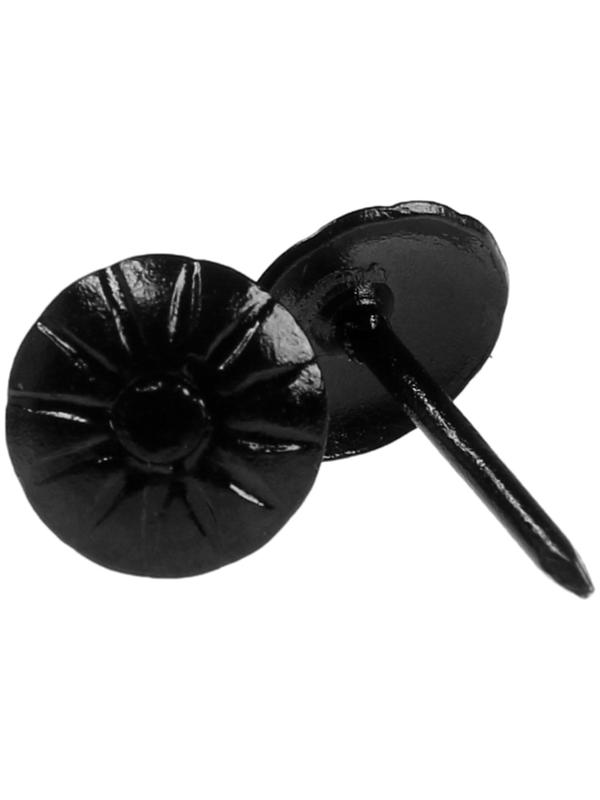 Гвозди ТУНДРА, декоративные, фактурные, 11х16 мм, черные, 100 шт