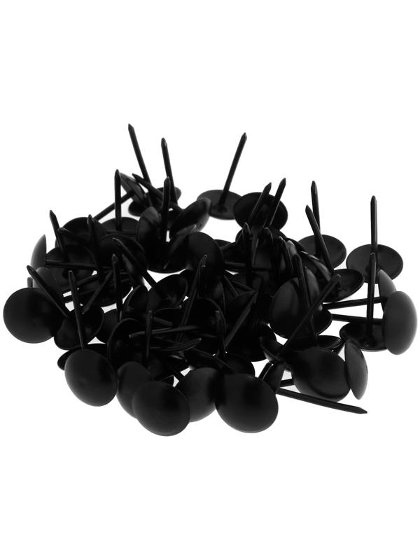 Гвозди ТУНДРА, декоративные, 11х19 мм, черные, 100 шт