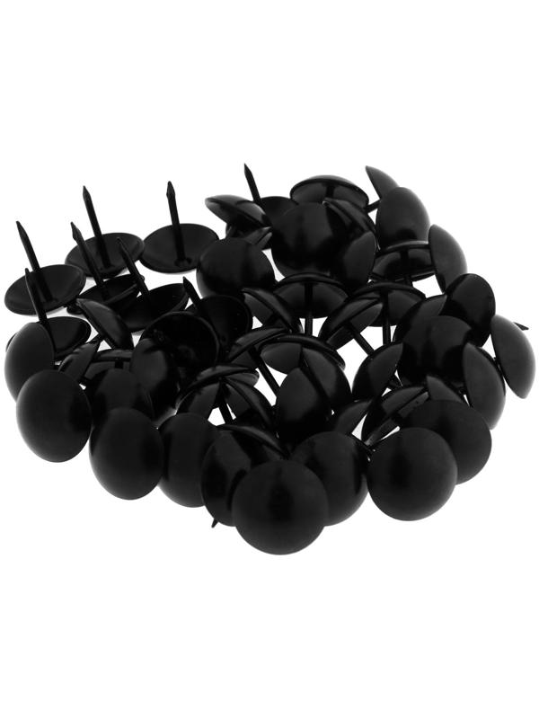 Гвозди ТУНДРА, декоративные, 19х22 мм, черные, 200 шт