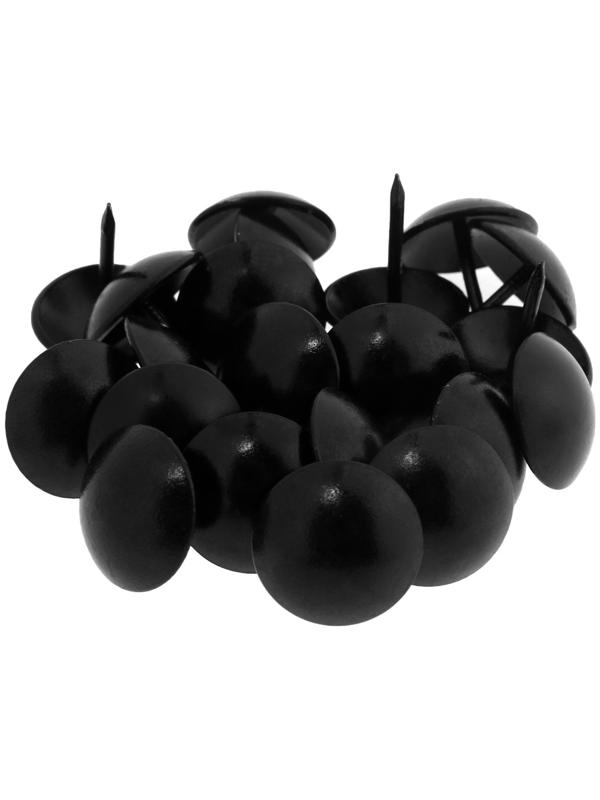 Гвозди ТУНДРА, декоративные, 19х22 мм, черные, 50 шт