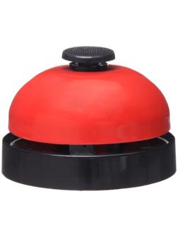 Звонок настольный 6.5 х 4.5, красный