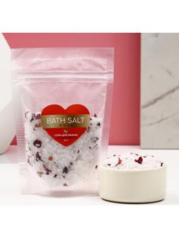 Cоль для ванны с лепестками роз «Bath salt», 150 г, ЧИСТОЕ СЧАСТЬЕ