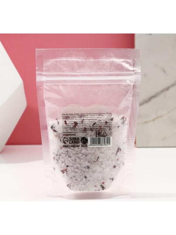 Cоль для ванны с лепестками роз «Bath salt», 150 г, ЧИСТОЕ СЧАСТЬЕ
