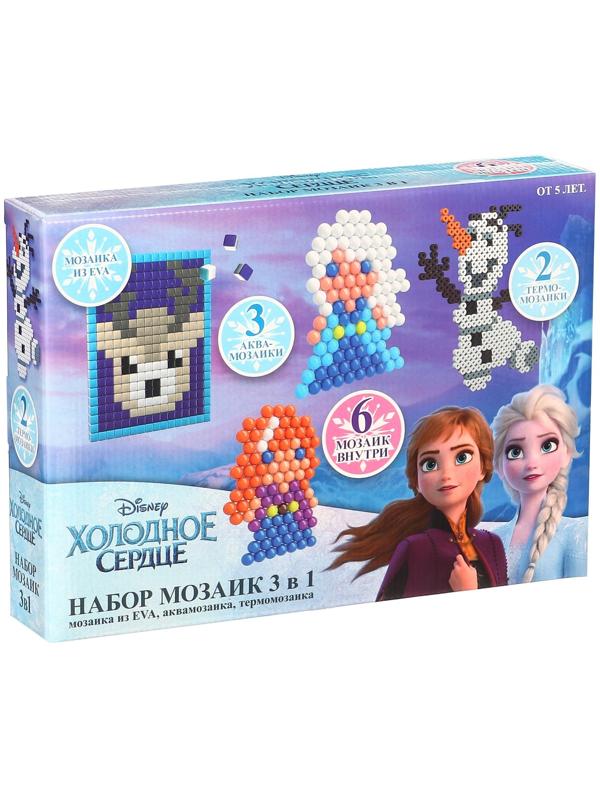 Набор мозаек 3 в 1 , Авквамозайка, Темпомозайка и ЕВА, Холодное сердце