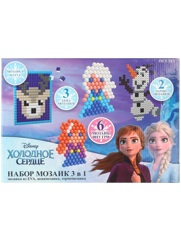 Набор мозаек 3 в 1 , Авквамозайка, Темпомозайка и ЕВА, Холодное сердце
