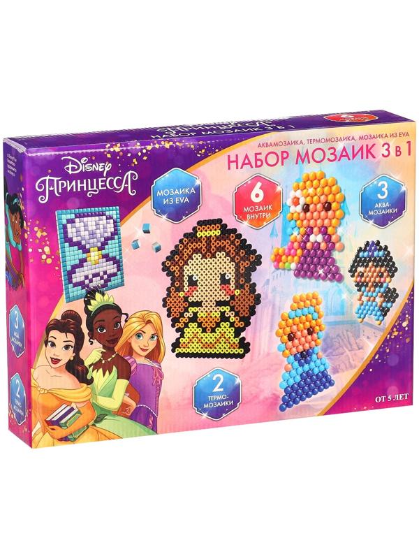 Набор мозаек 3 в 1 , Авквамозайка, Темпомозайка и ЕВА , Принцессы