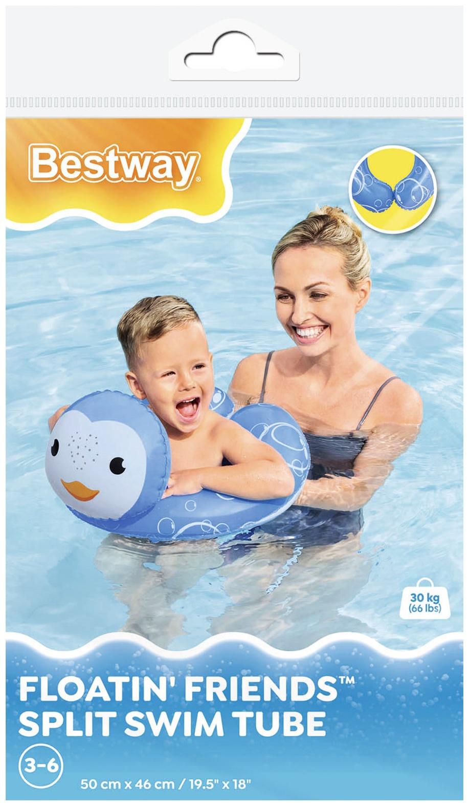 Круг для плавания «Зверушки», в ассортименте, от 3-6 лет, 3 вида, 36405