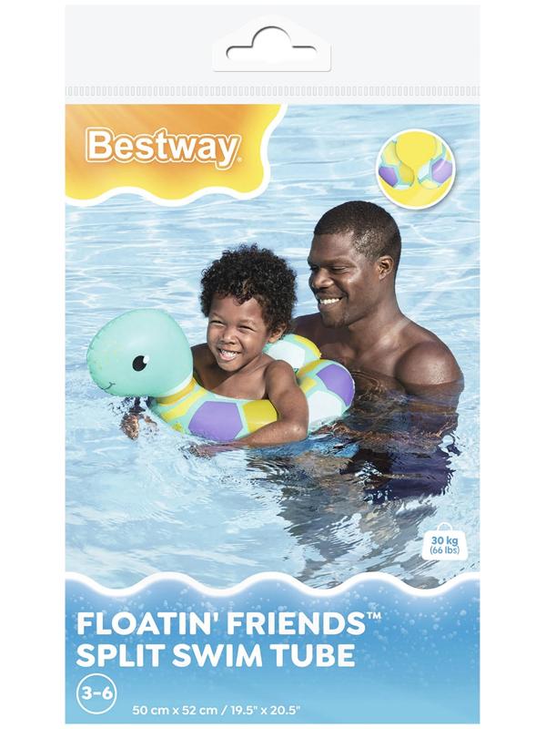 Круг для плавания «Зверушки», в ассортименте, от 3-6 лет, 3 вида, 36405