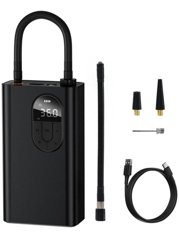 Автомобильный компрессор Baseus Energy Source Inflator Pump, 54Вт, 2400 мАч,фонарик, дисплей