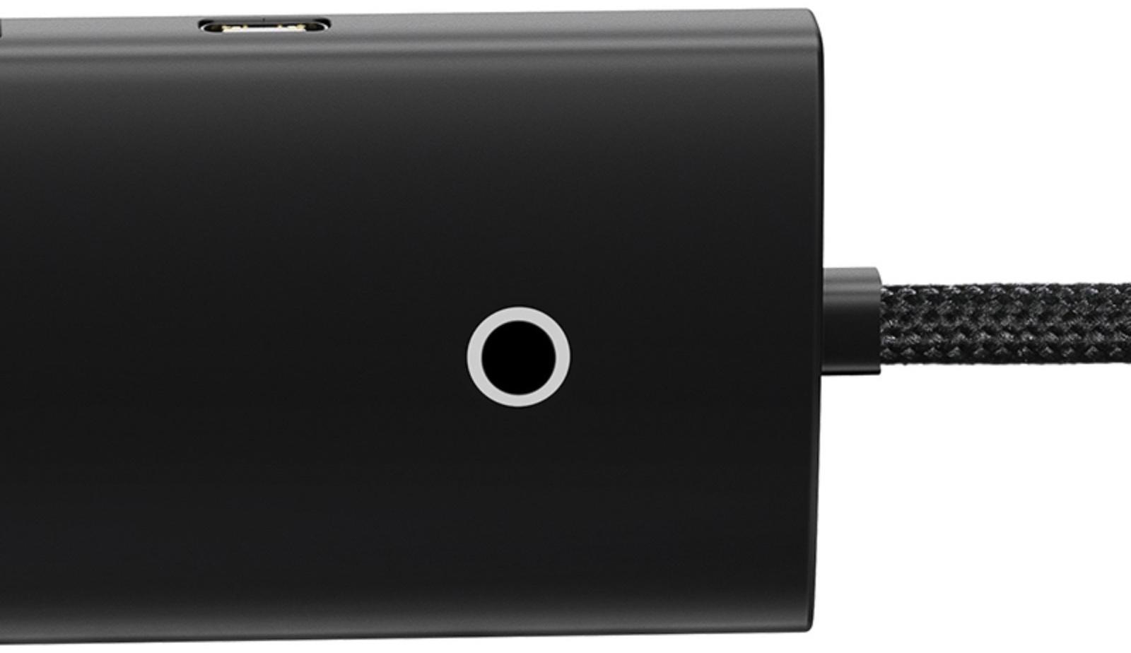 Адаптер-разветвитель (HUB) Baseus, Type-C - 4хUSB 3.0, 0.25 см, чёрный