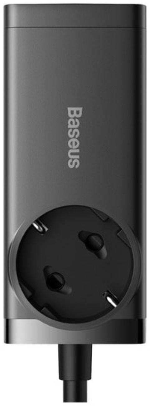 Зарядная станция Baseus PowerCombo, GAC+2U+2C 65W + Type-C-Type-C, PD, 100W, 1 м, чёрная