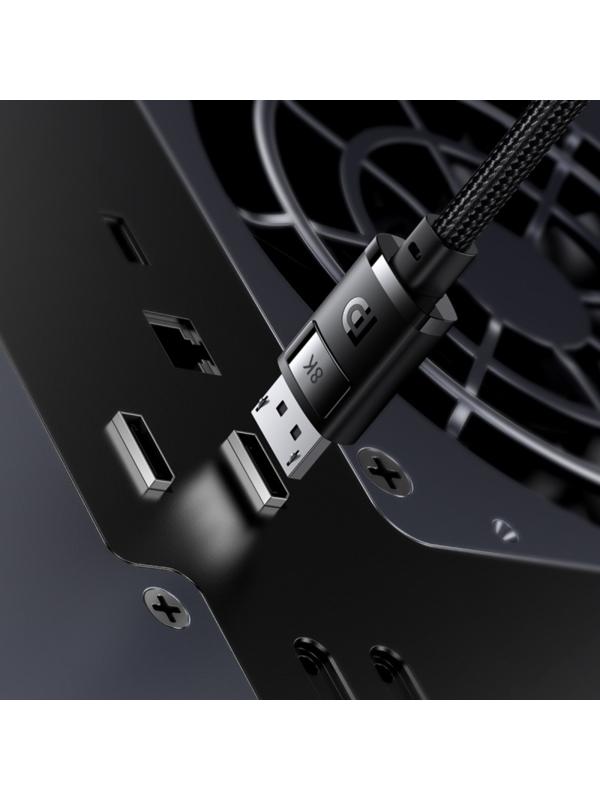 Кабель видео Baseus, HDMI(m)-HDMI(m), 8KHDMI  - 8KHDMI, 8K@60Hz, 1 м, черный