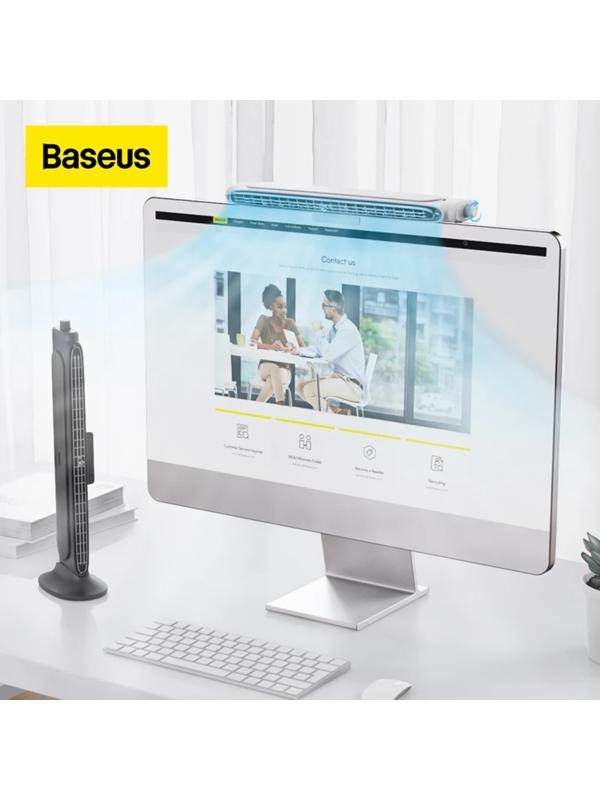 Настольный вентилятор Baseus Refreshing Monitor C lip-On & Stand-Up Desk Fan, чёрный