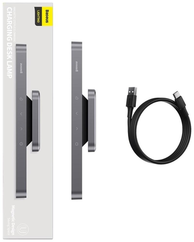 Светильник подвесной Baseus Magnetic Stepless Dimming Charging, темно-серый