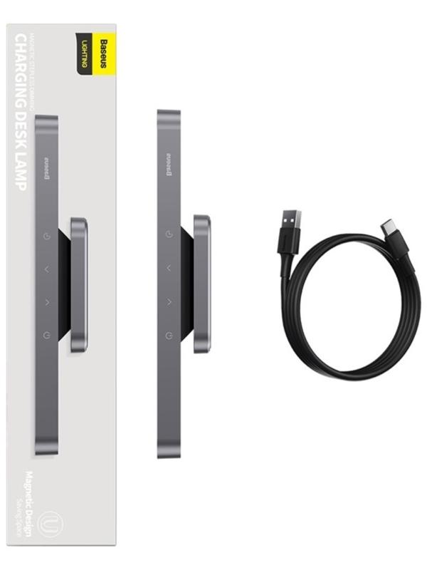 Светильник подвесной Baseus Magnetic Stepless Dimming Charging, темно-серый