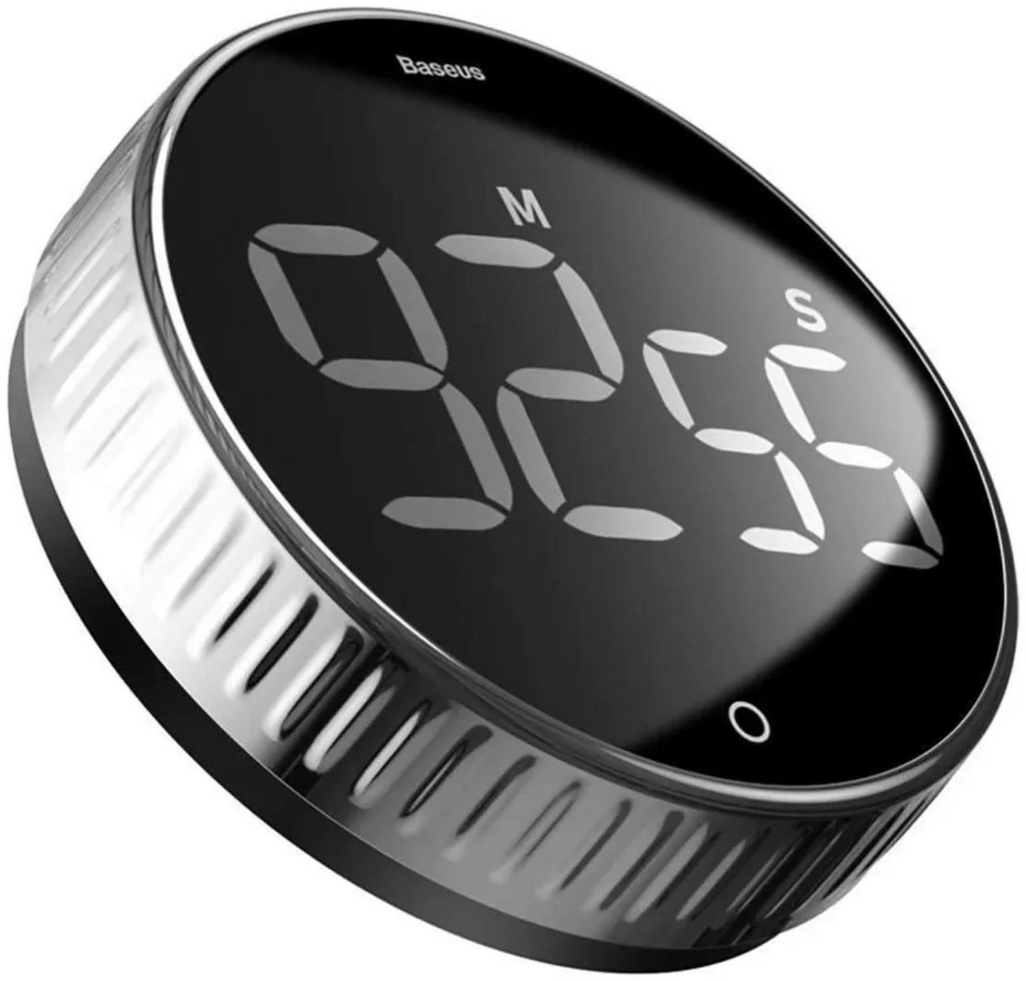 Таймер Baseus Heyo Rotation Countdown Timer, от 3ААА не в компл, чёрный